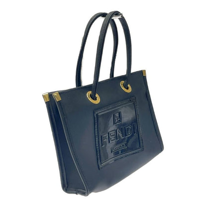 Fendi Enamel Mini Handbag Black 392005 Handbag