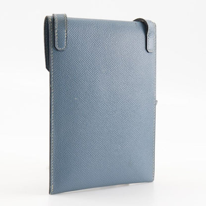 Hermes Amelie Courchevel Blue Jean Light Blue □E Ladies Shoulder Bag