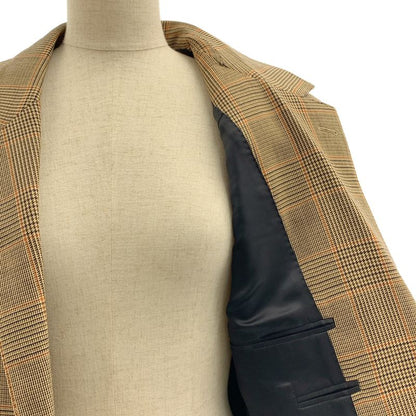 Celine - Wool Check 2B Single-breasted Tailored Jacket - Fully Lined - 36 -