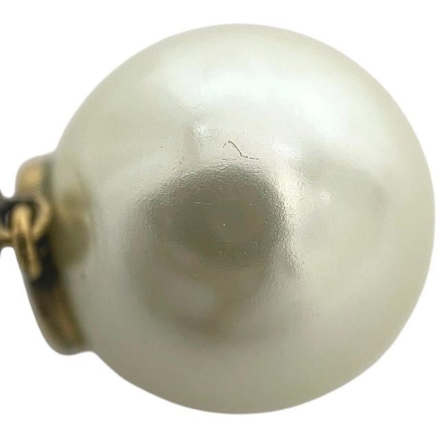 Jadior Earrings Gold Excellent Condition GP Faux Pearl Rhinestone