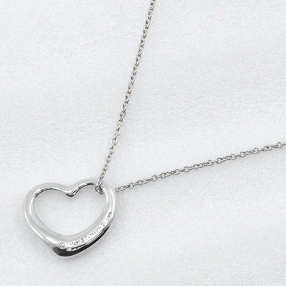 Tiffany & Co Open Heart Elsa Peretti 925 Silver Ladies 4.7g Necklace