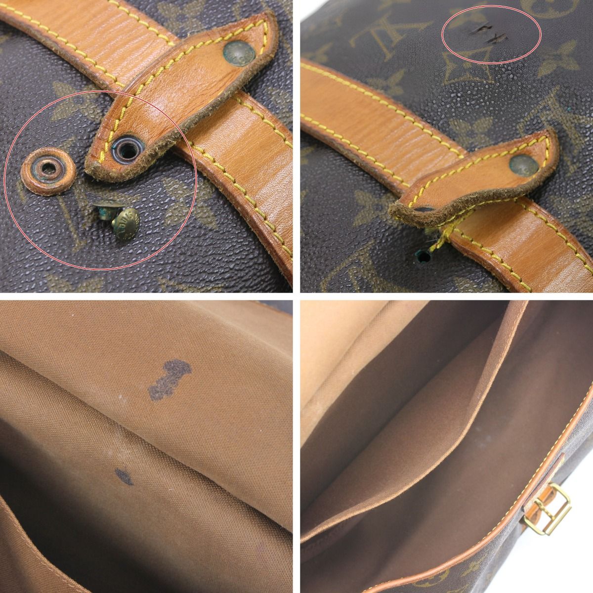 Louis Vuitton Monogram Saumur 35 Shoulder Bag M42254《junk Item》