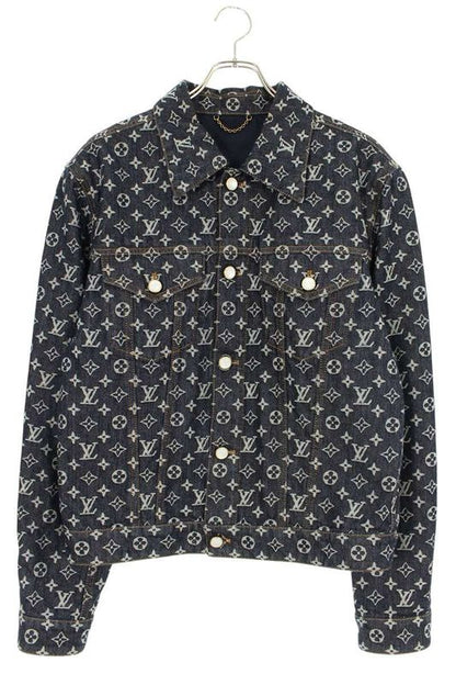 Louis Vuitton Rm242m UZD Hra79w Monogram Jacquard Denim Jacket Men 48