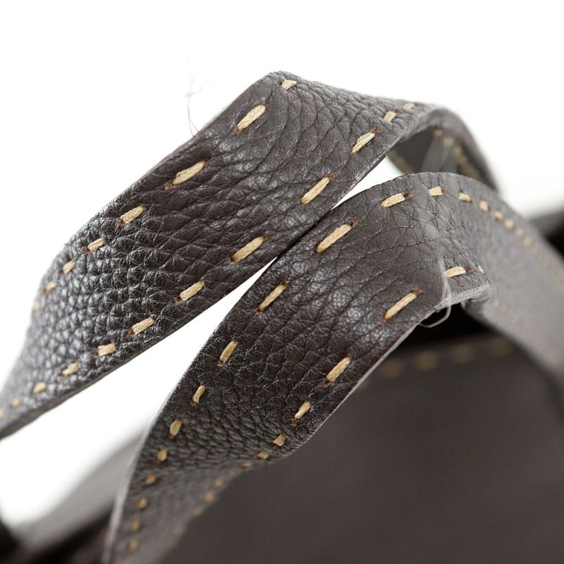 Fendi Selleria 7va282 Leather Brown Unisex Tote Bag