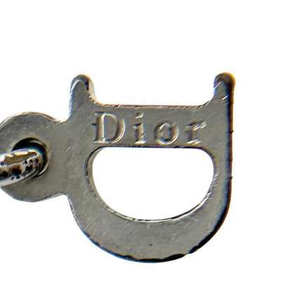 Christian DIOR Necklace With Logo Motif Logo Motif Silver