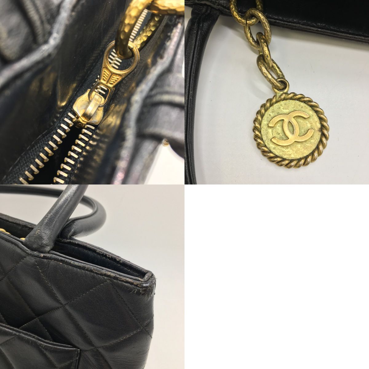 Chanel Matelasse Reproduction Tote Lambskin Black