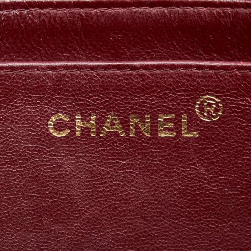 Chanel Matelasse Diana 25 Coco Mark Crossbody Chain Shoulder Bag Black Lambskin