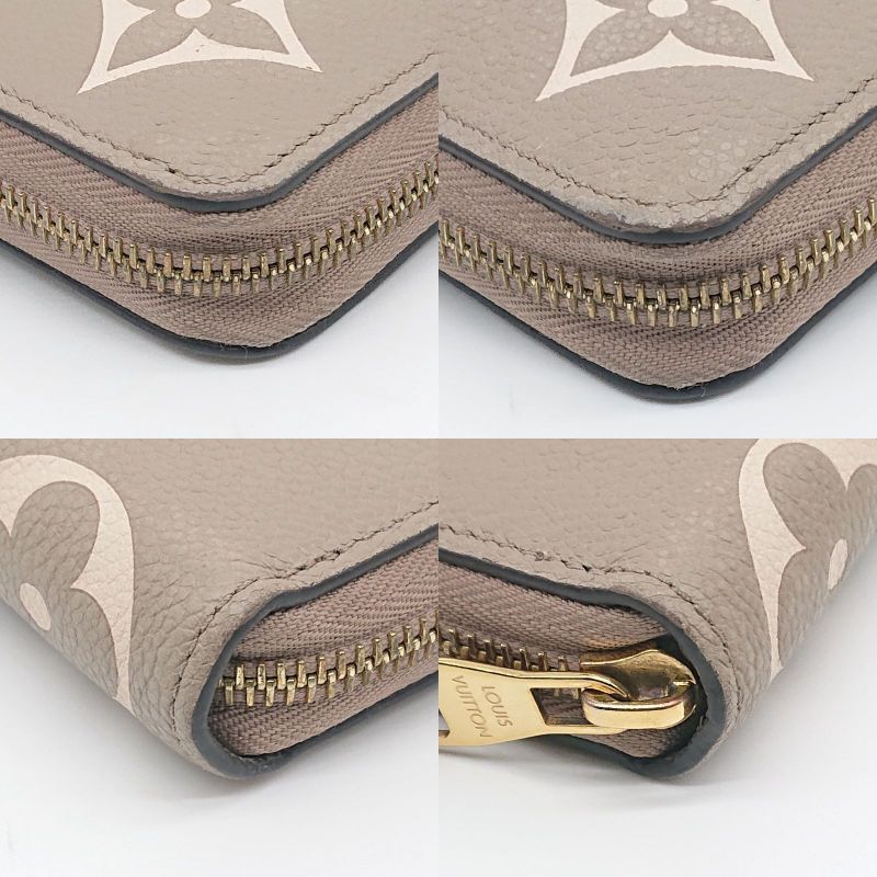 Louis Vuitton Zippy Wallet Empreinte Bi-color Beige With IC Chip Box