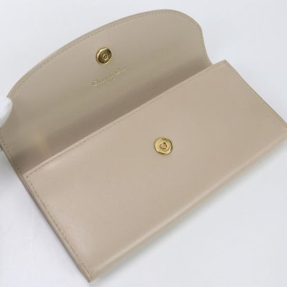 DIOR Long Flap Wallet 30 Montaigne Long Wallet With Din Fold Coin Purse Leather
