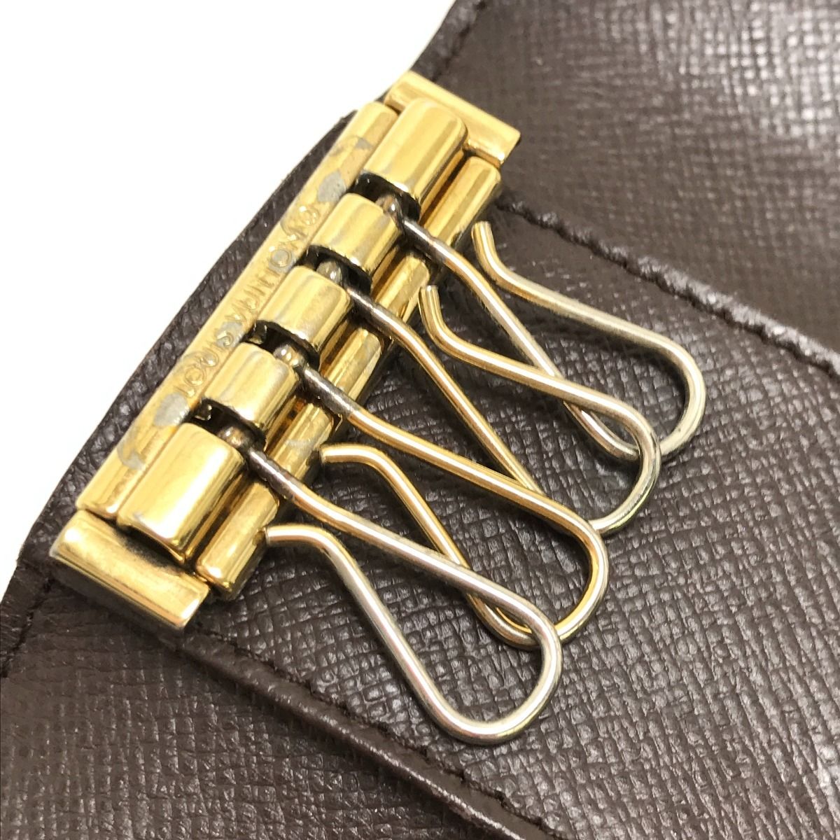 Louis Vuitton Key Case Damier Multicles 4 with Initials