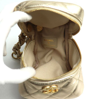 Chanel Matelasse Chain Clutch Bag Gold Ap2803 Ladies Preowned