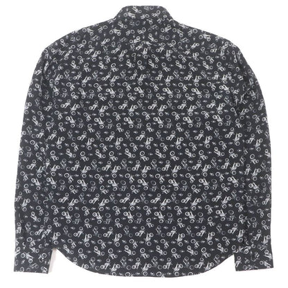 Saint Laurent Paris 2019 515299 100% Silk Motorcycle Total Long Sleeve Long