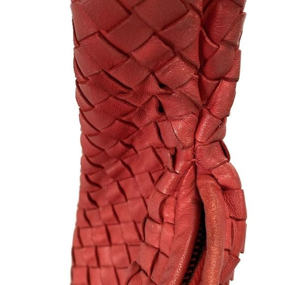 Bottega Veneta Handbag Large Veneta Bag Red Leather