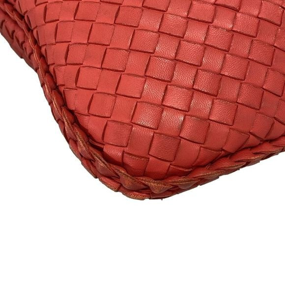 Bottega Veneta Handbag Large Veneta Bag Red Leather
