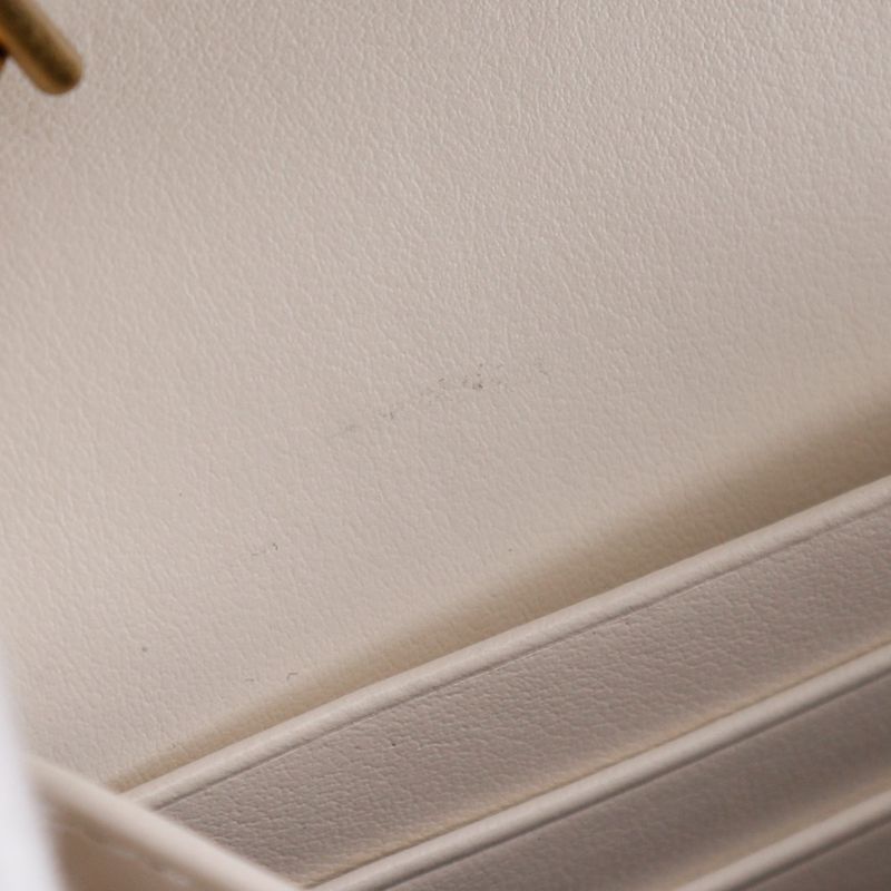 Gucci GG Marmont Chain Shoulder 2WAY Clutch 474575 Calf White Ladies Chain