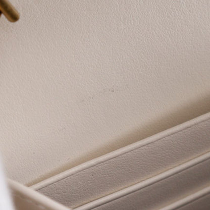 Gucci GG Marmont Chain Shoulder 2WAY Clutch 474575 Calf White Ladies Chain