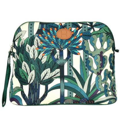 Hermes Bolide Pouch Silk Green TGM Botanical