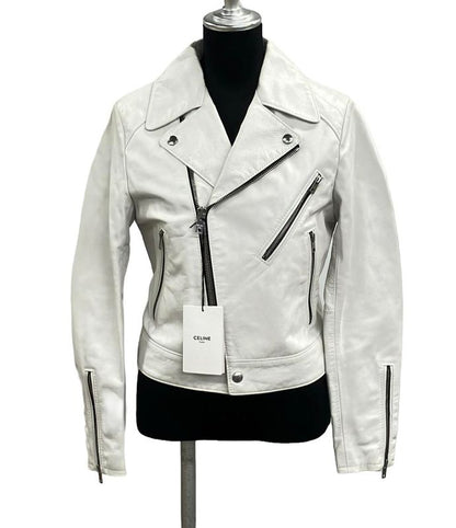 Celine Calfskin Leather Double Riders Jacket Women's Size 36 (S) Celine
