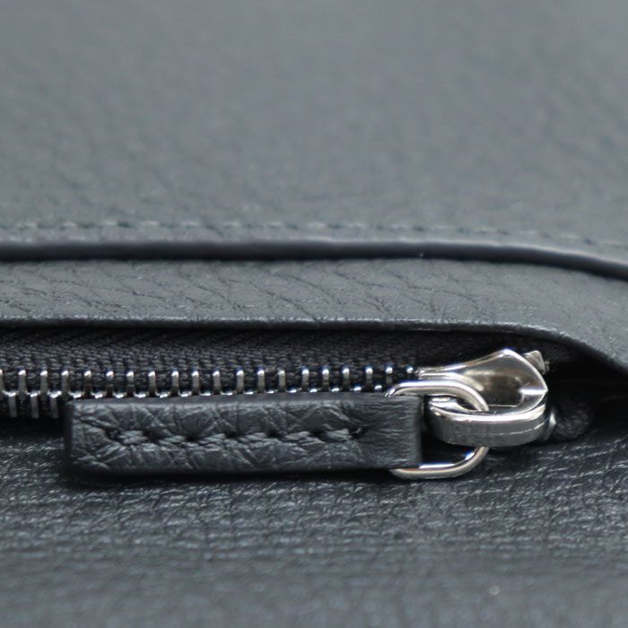 Fendi Selleria Long Wallet Gray 7m0355 Men's Used