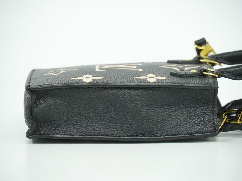 Authentic Louis Vuitton LV Petite Sac Pla Monogram Empreinte Leather 2WAY