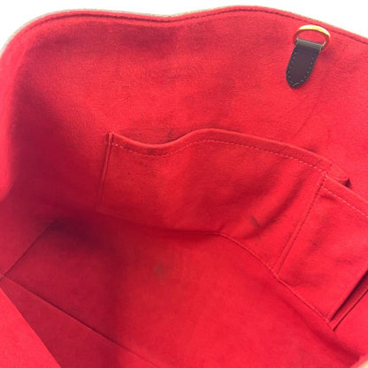 Louis Vuitton Hampstead MM Damier Ebene Damier Ebene Leather × PVC Brown Tote