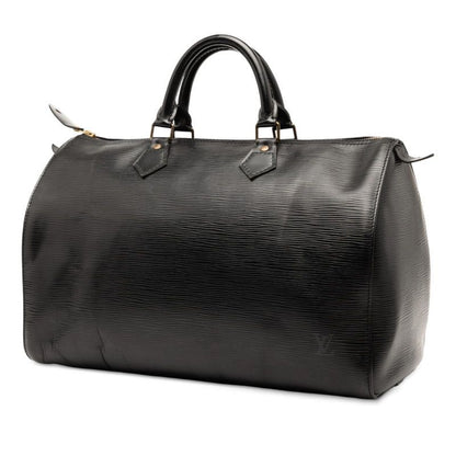 Louis Vuitton Epi Speedy 35 Handbag Boston Bag M42992 Noir Black Leather Women