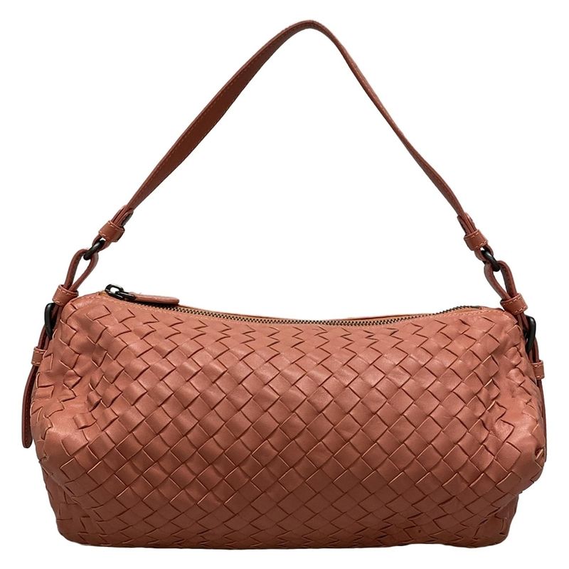 Bottega Veneta Shoulder Bag Intrecciato Pink Leather