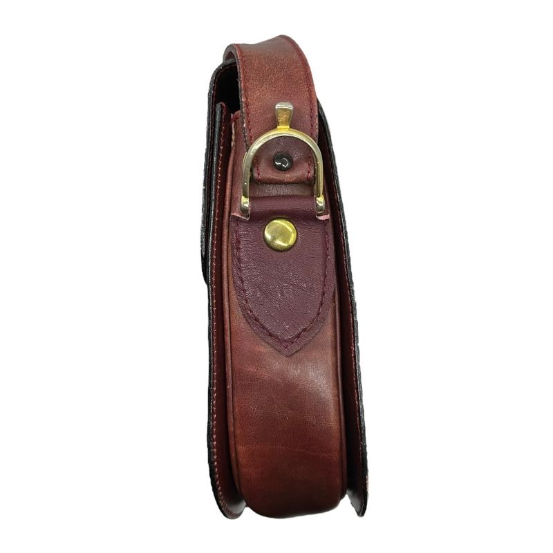 Celine Vintage Carriage Metal Leather Shoulder Bag Vintage Carriage Hardware