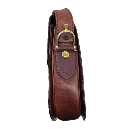Celine Vintage Carriage Metal Leather Shoulder Bag Vintage Carriage Hardware