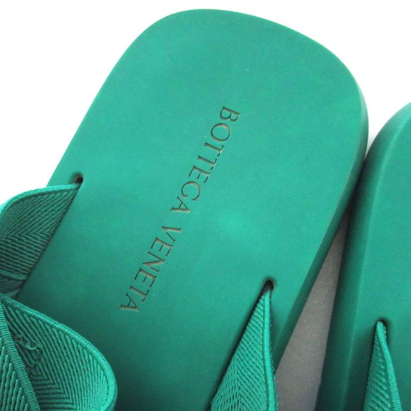 Bottega Veneta Intrecciato Flat Sandals Size 43 Approx 28cm (11.02in) Green