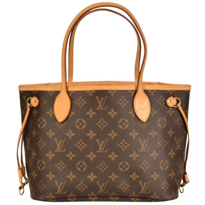Louis Vuitton Neverfull PM Tote Bag Monogram Canvas M40155 Brown Vi2150 Women