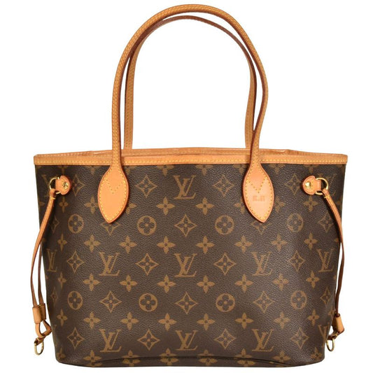 Louis Vuitton Neverfull PM Tote Bag Monogram Canvas M40155 Brown Vi2150 Women