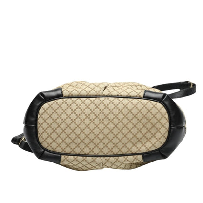 Gucci 2-way Shoulder Bag Diamante Black And Beige