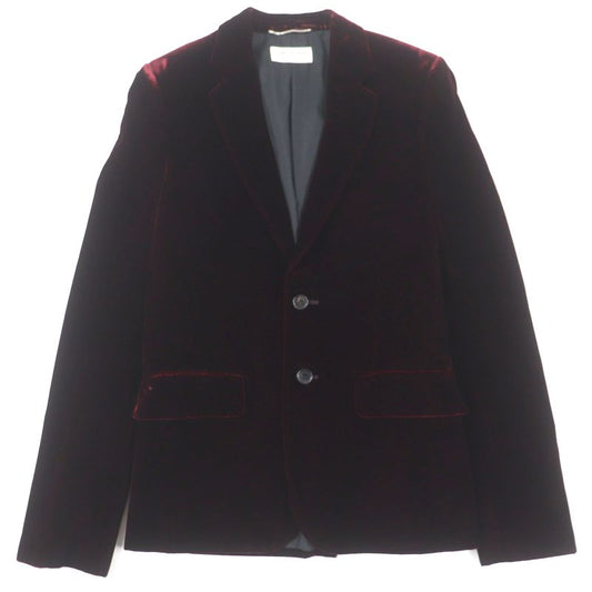 Saint Laurent Paris 464740 Velour 100% Silk Lining Single Jacket Tailored