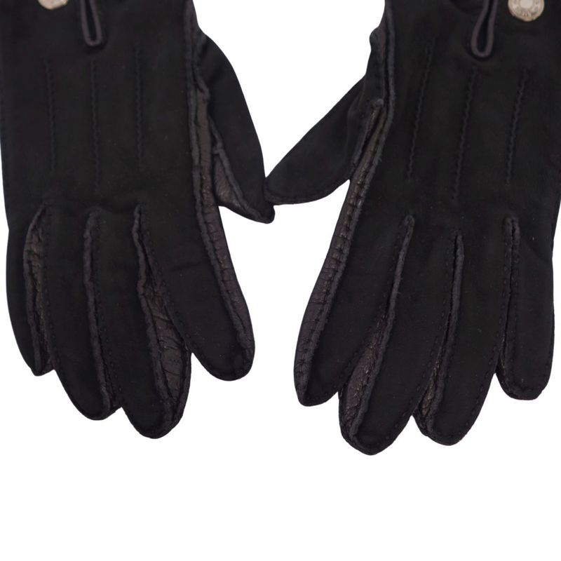 Hermes Gloves Suede Leather Serie Lady