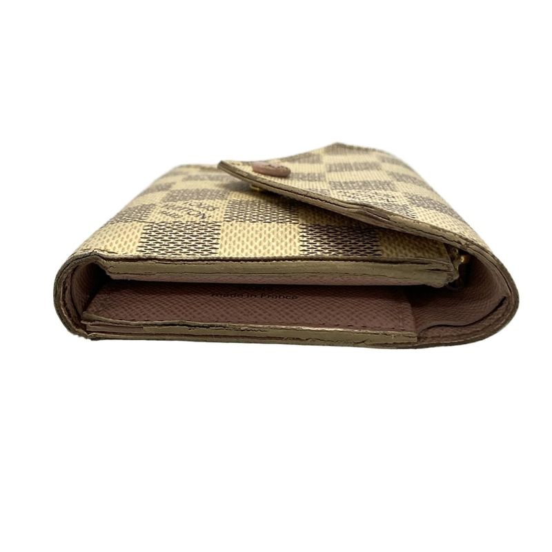 Louis Vuitton Damier Portefeuille Victorine N64022 Threefold Wallet With