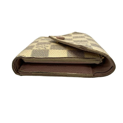 Louis Vuitton Damier Portefeuille Victorine N64022 Threefold Wallet With