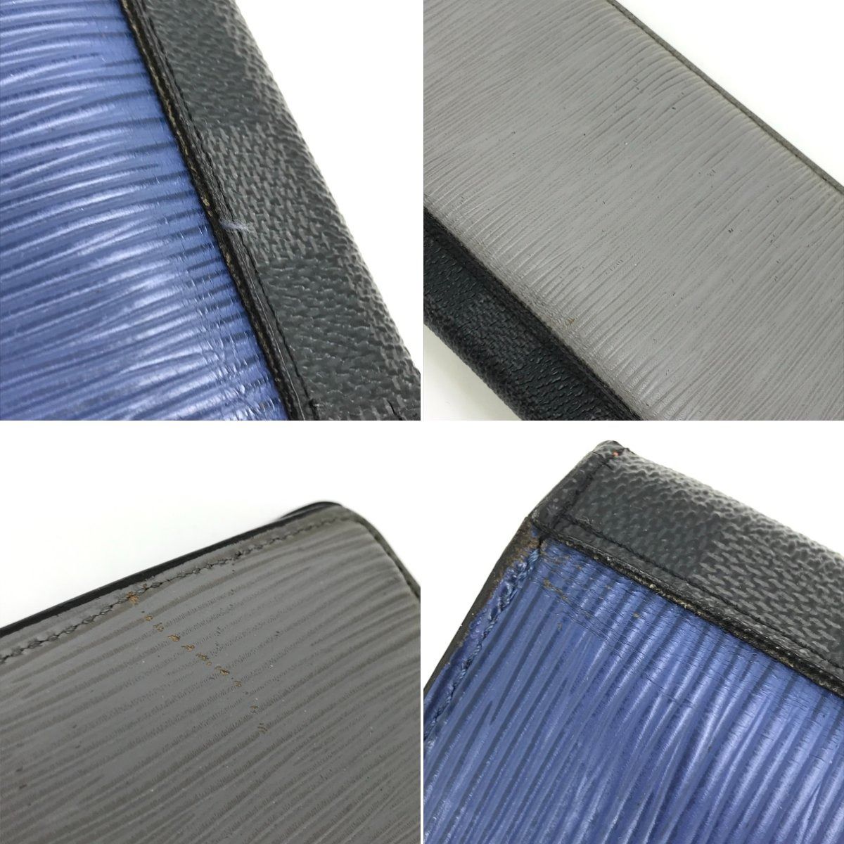 Louis Vuitton Long Wallet Epi Damier Graphite Portefeuille Brother M62910