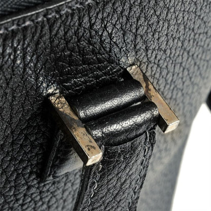 Hermes Escapada Tote Bag Fjord □C Engraved Navy Silver Hardware