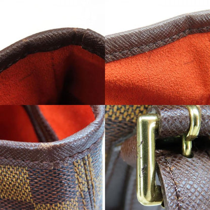 Louis Vuitton Tote Bag Marais N42240 Damier Brown Gold Hardware With Pouch