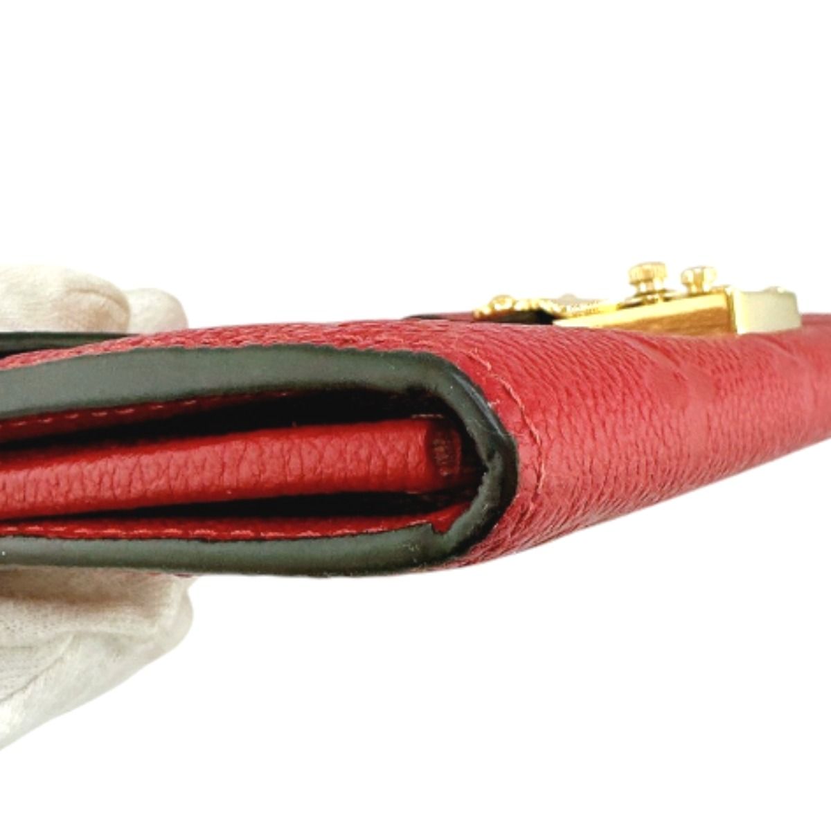 Louis Vuitton Monogram Portefeuille Long Wallet Red