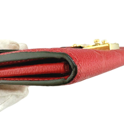 Louis Vuitton Monogram Portefeuille Long Wallet Red