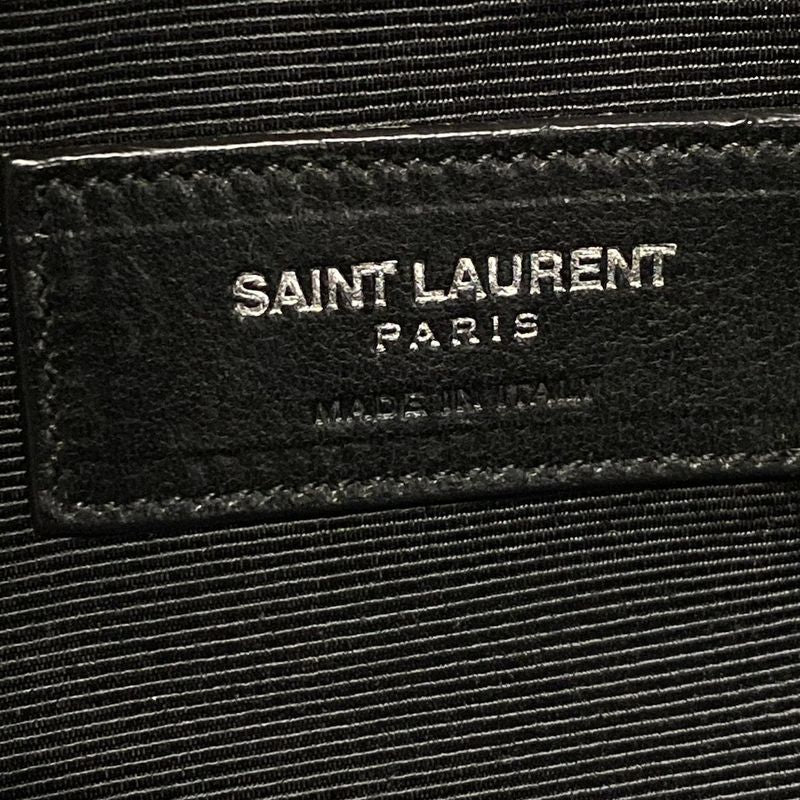 Saint Laurent Paris Boston Bag 360195 Red And Black Checked Wool Leather