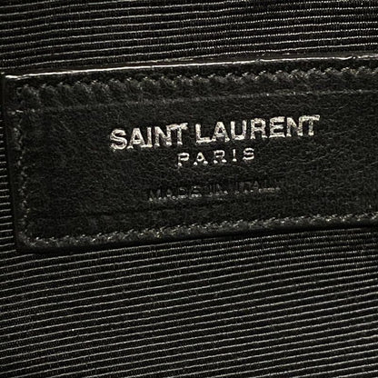 Saint Laurent Paris Boston Bag 360195 Red And Black Checked Wool Leather