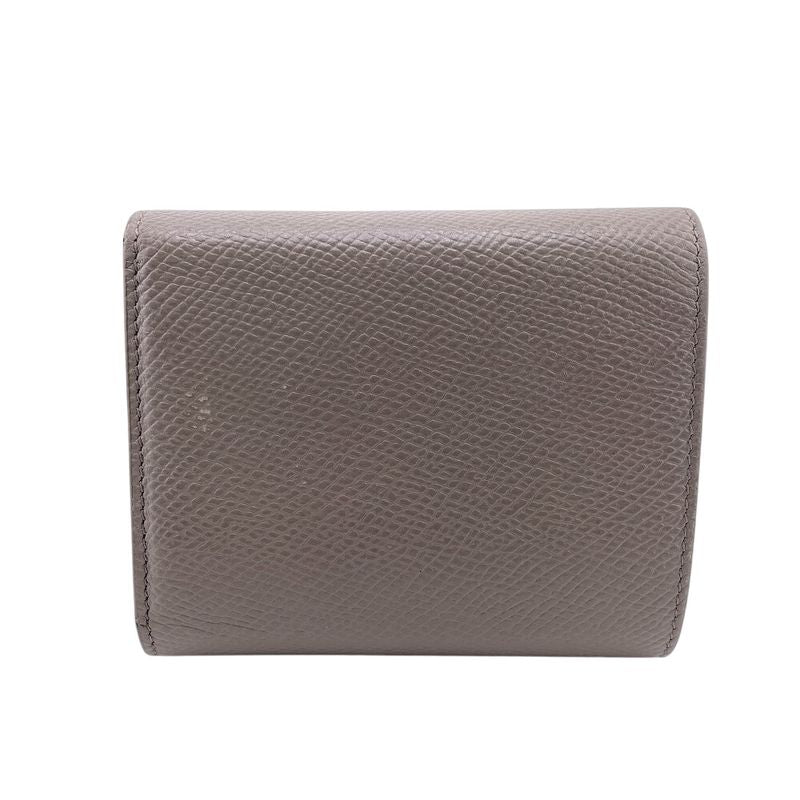 Celine Small Trifold Wallet Branded Coin Purse Bill Grey Ladies