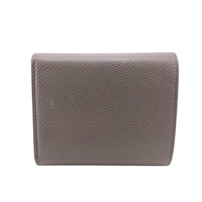 Celine Small Trifold Wallet Branded Coin Purse Bill Grey Ladies