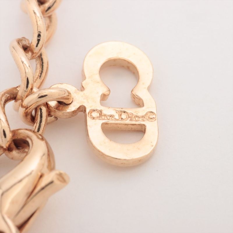 Christian DIOR CD Logo Necklace GP Gold