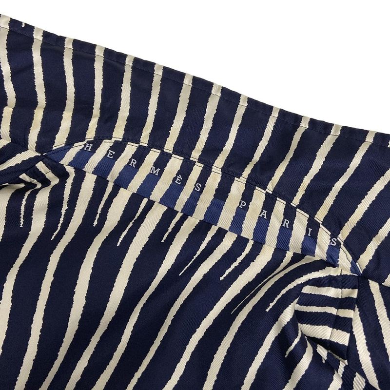 Hermes P Coat Size LA Men's - Dark Navy And Navy And White Margiela Period