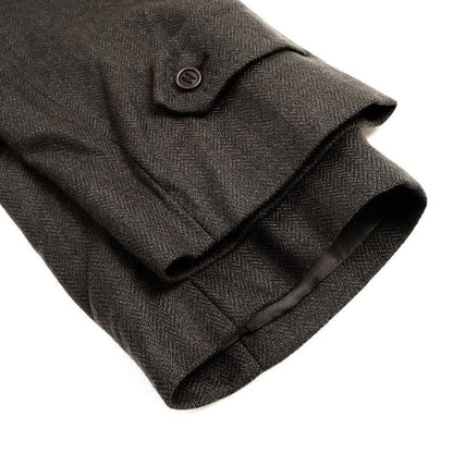 Hermes by Martin Margiela Period 1999aw Cashmere Herringbone Belted Stainless