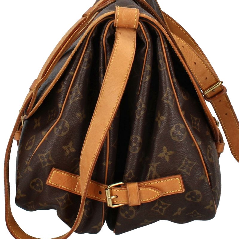 Louis Vuitton Someur 35 M42254 Monogram Women's Shoulder Bag Brown Excellent